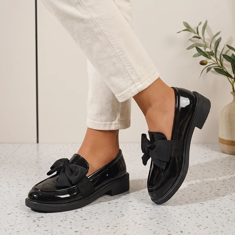 Franca Patent Bow Loafers