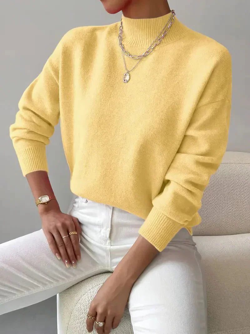 Azelia | Ribbed Knit Turtleneck Sweater for Women