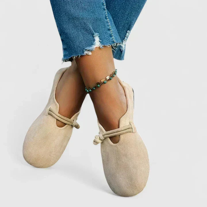 Women's Slip On Loafers with Padded Insole | Shock Absorbing Sole, Breathable Flexible Fit | Size 6-9, Beige or Black