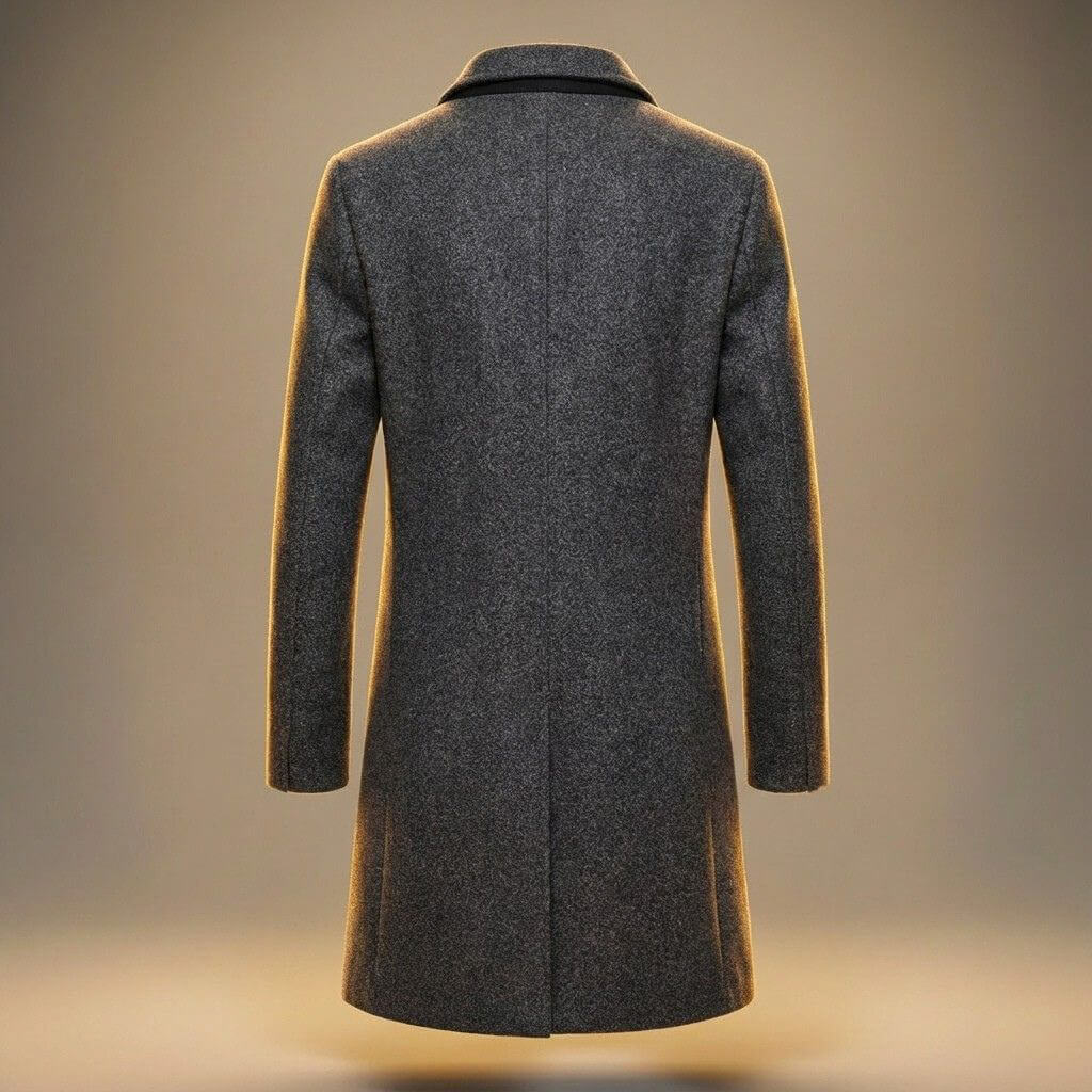 Aston | Mens Peruvian Cotton Coat, Three-Button Closure | Sharp Lapel, Lined | Gray, Cream, Khaki and More XS-4XL