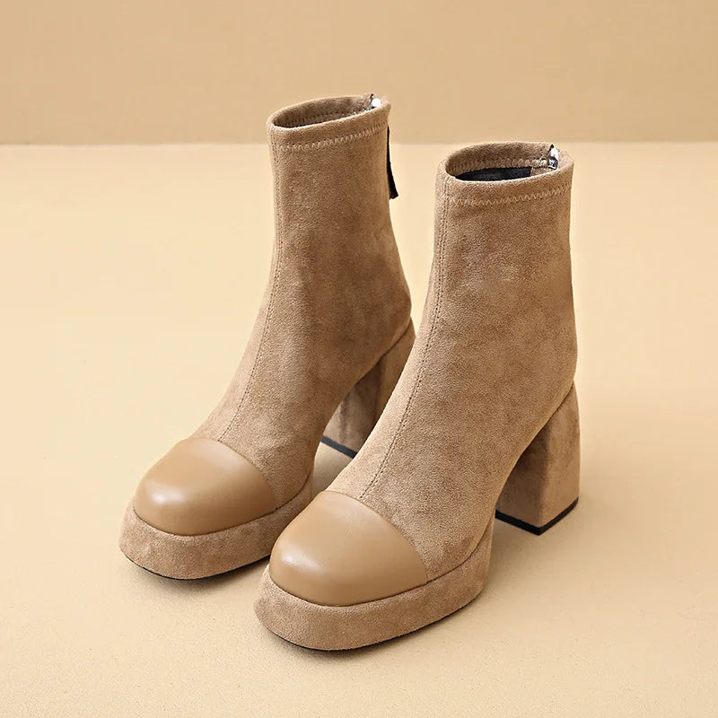 Women's Casual Boots with Cushioned Footbed and Everyday Grip Sole