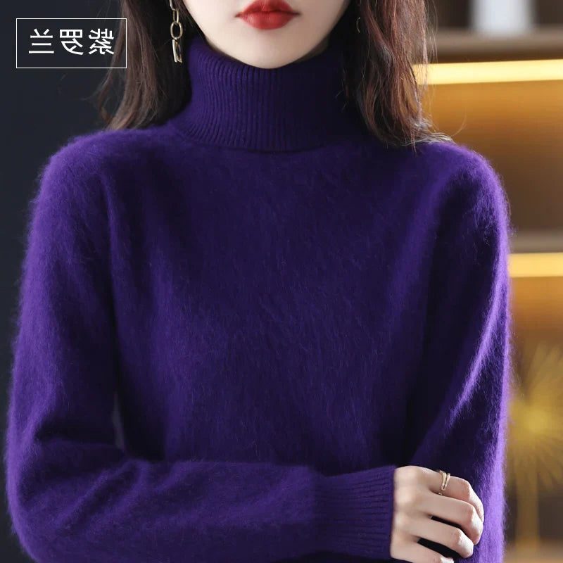 Beatrice | Ribbed Knit Sweater with Roll Neck for Women