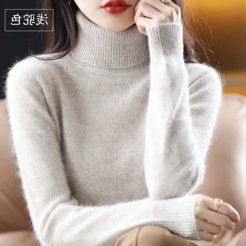 Beatrice | Ribbed Knit Sweater with Roll Neck for Women
