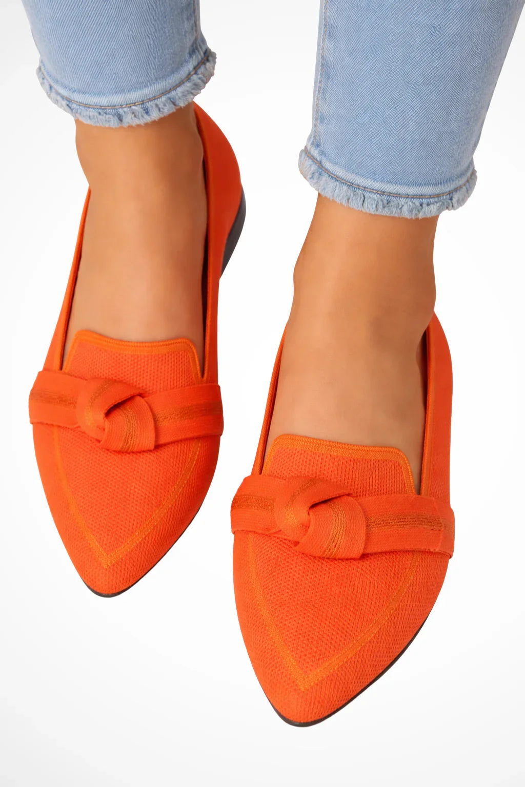 Beatrice | Women's Pointed Toe Slip On Loafers with Contrast Trim