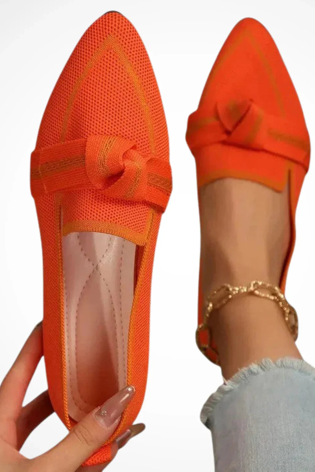 Beatrice | Women's Pointed Toe Slip On Loafers with Contrast Trim