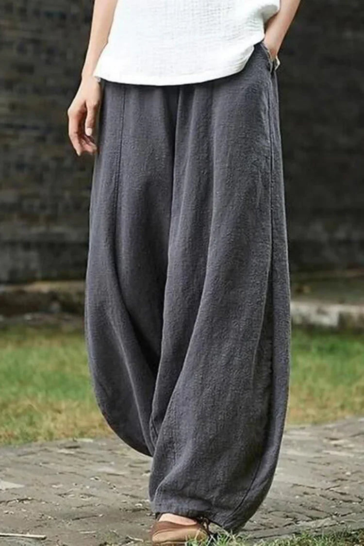Beatrice | Women's Wide Leg Trouser with Elasticated Waist