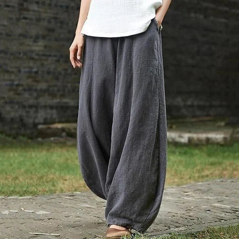Beatrice | Women's Wide Leg Trouser with Elasticated Waist