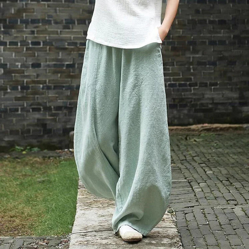 Beatrice | Women's Wide Leg Trouser with Elasticated Waist