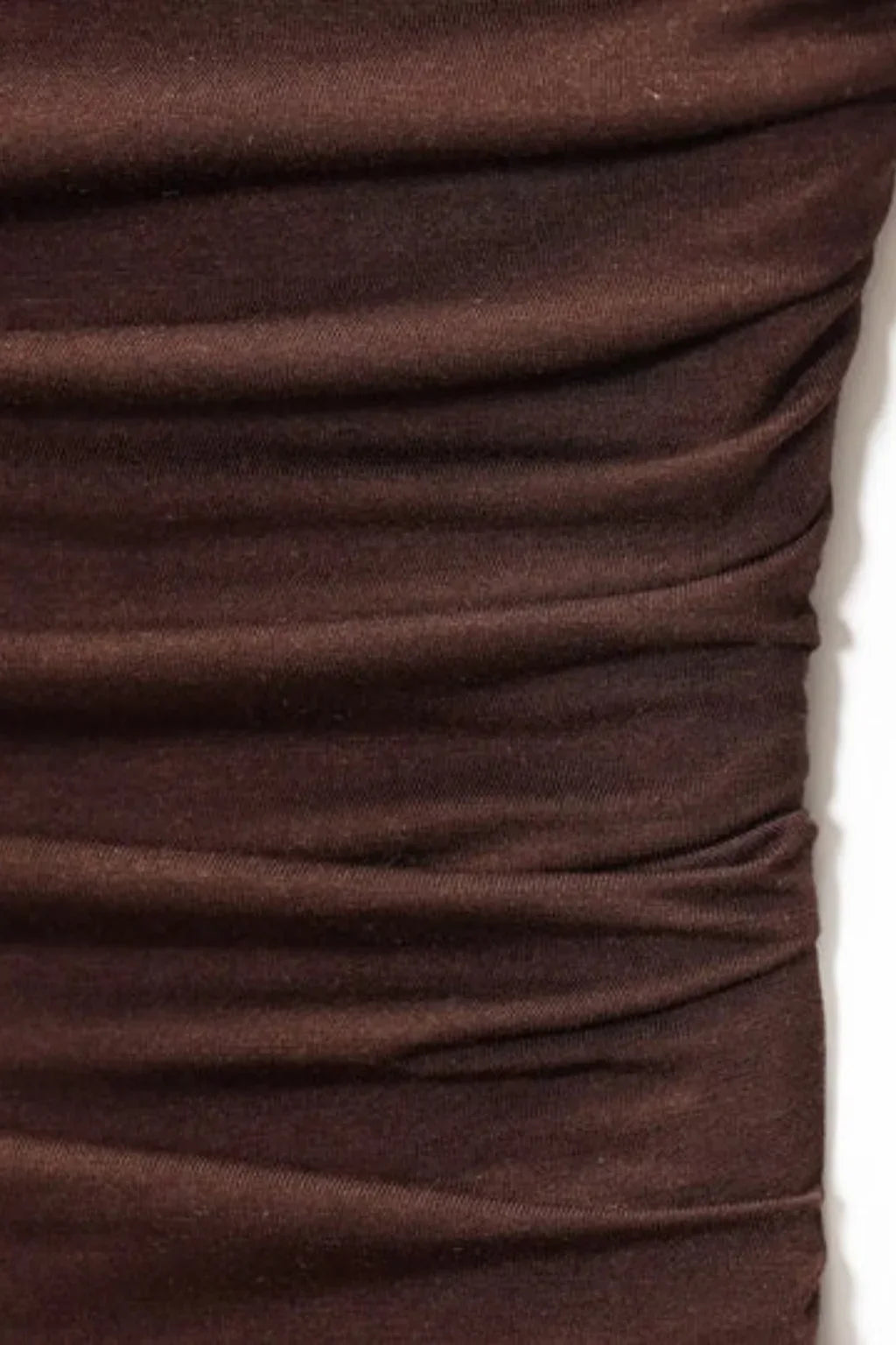 Beryl | Women's Brown Strapless Sundress with Gathered Bodice
