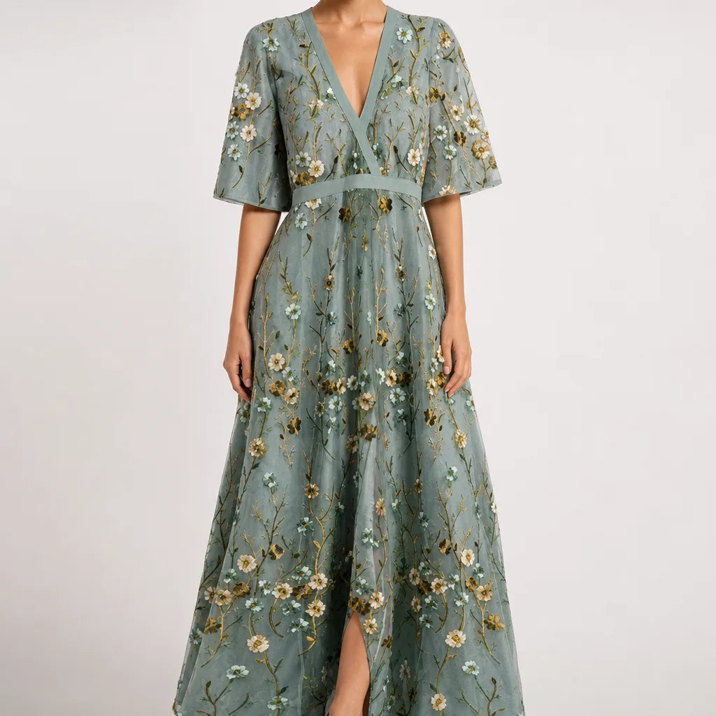 Bianca | Women's Floral Wrap Maxi Dress