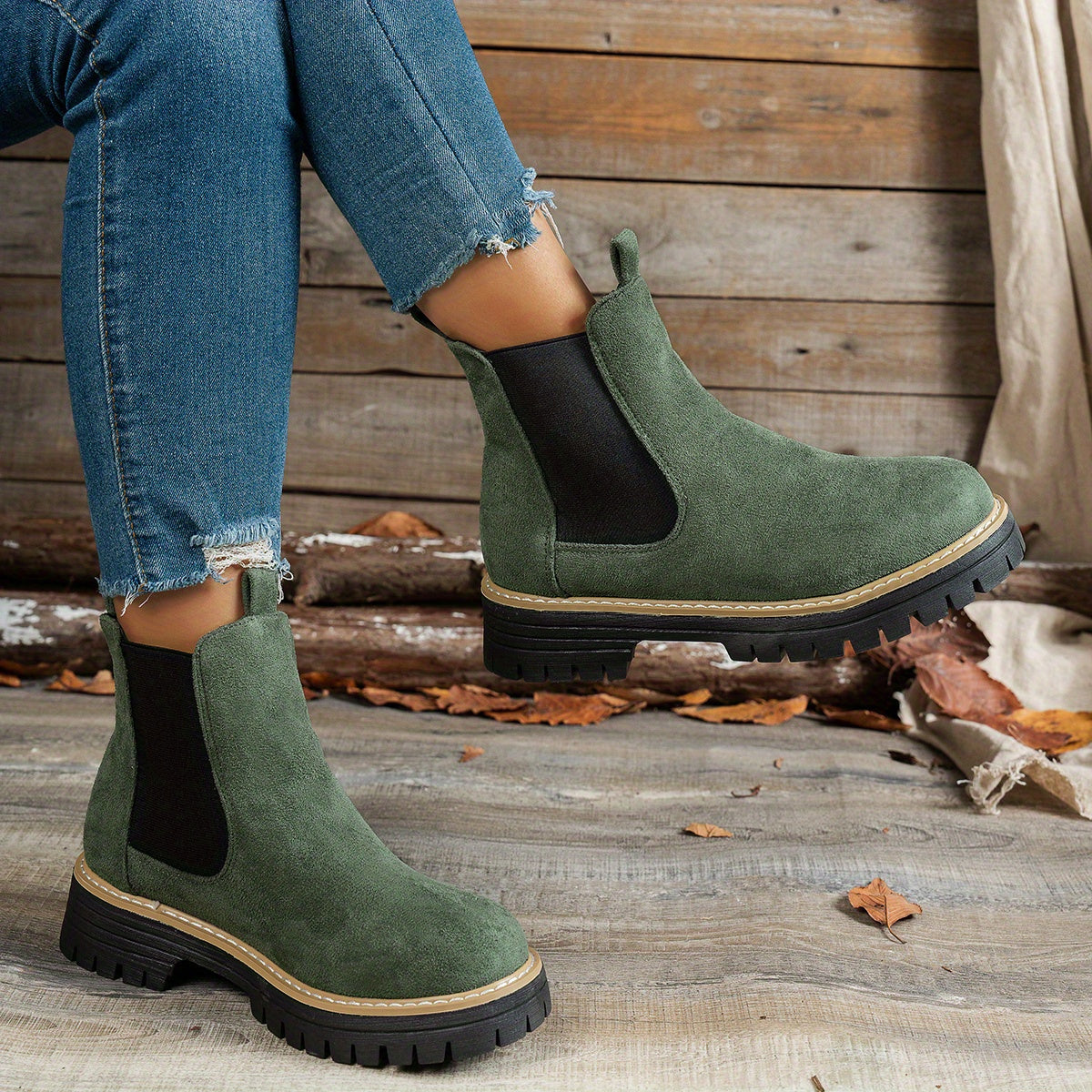 Women's Ankle Boots | Size 5.5-12 | Beige, Black, Grey, Green, Dark Brown