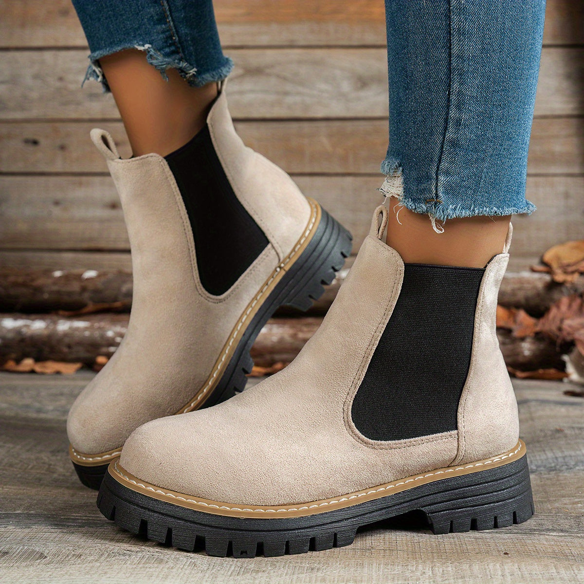 Women's Ankle Boots | Size 5.5-12 | Beige, Black, Grey, Green, Dark Brown