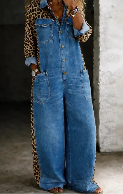 Blythe | Women's Denim Shirt Jumpsuit