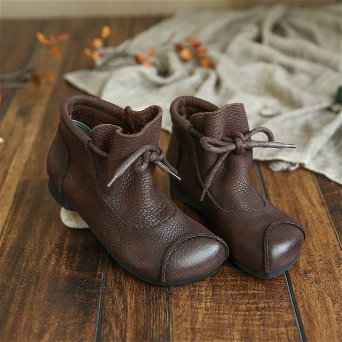 Women's Tall Boots with a Supportive Sole | Smooth Tapered Shaft, Soft Upper for Fall | Size 5-7.5, Black or Coffee