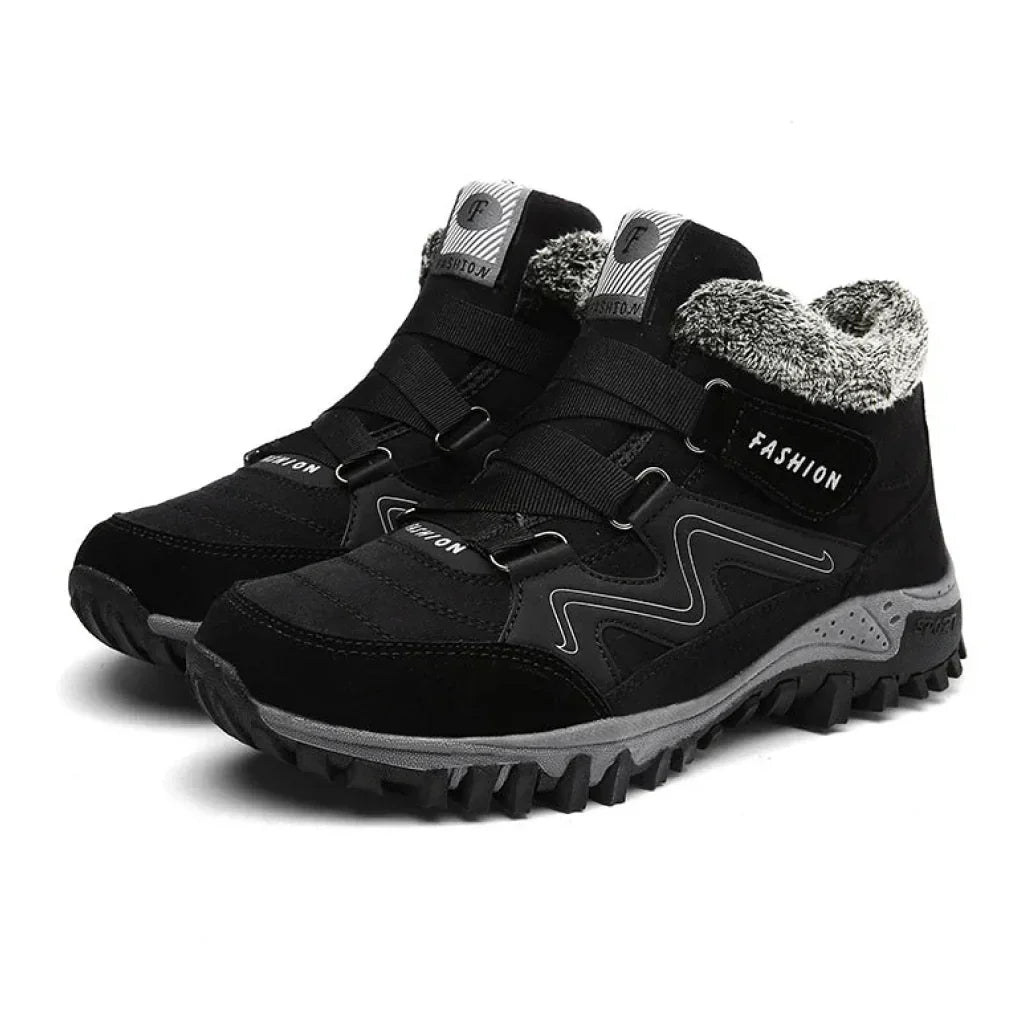 Women's Waterproof Boots with Lugged Outsole | Reinforced Toe Cap and Warm Lining | Sizes 5.5-11, 3 Colors
