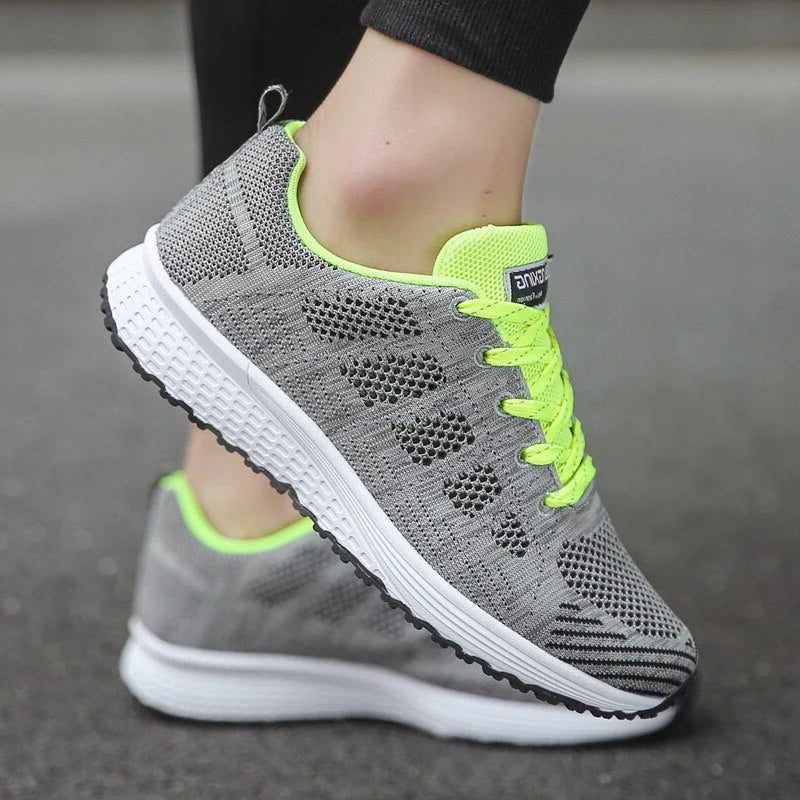 Brenna | Mesh Lace-Up Sneakers with Wide Toe Box for Women