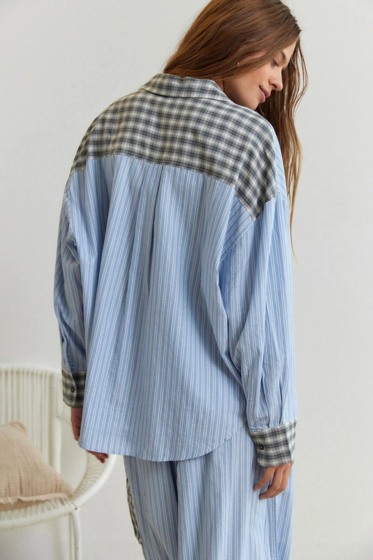 Tira | Striped Button-Down Pajama Set for Women