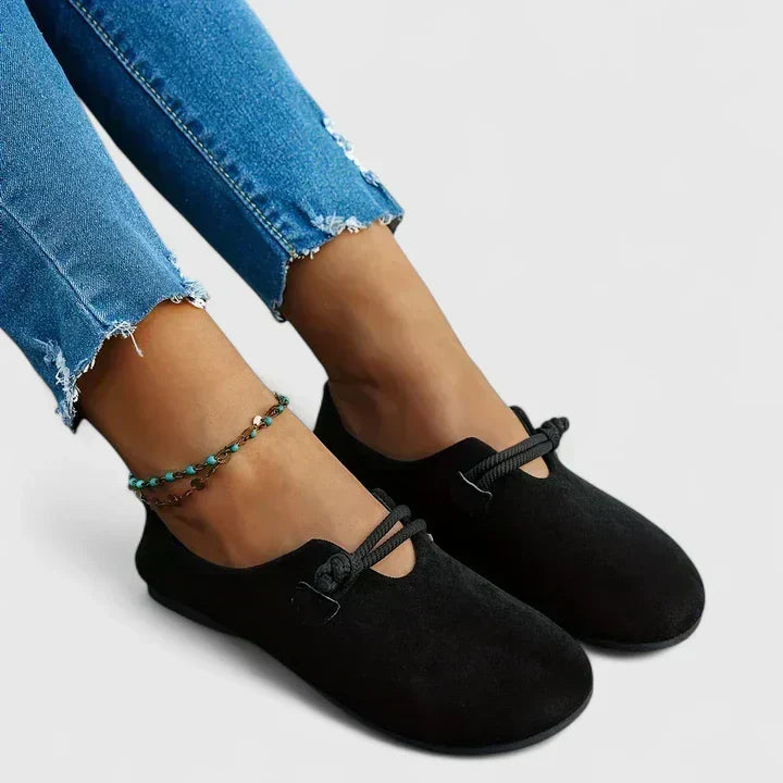Women's Slip On Loafers with Padded Insole | Shock Absorbing Sole, Breathable Flexible Fit | Size 6-9, Beige or Black