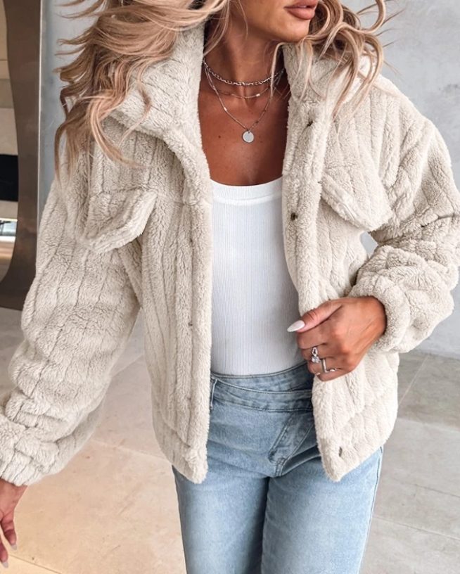 Calliope | Fleece Button-Down Jacket for Women