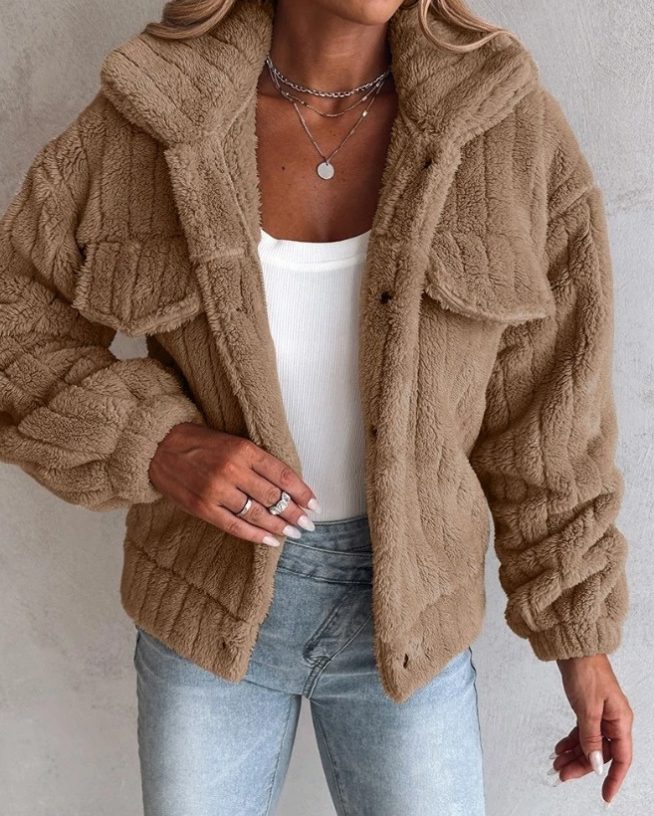 Calliope | Fleece Button-Down Jacket for Women