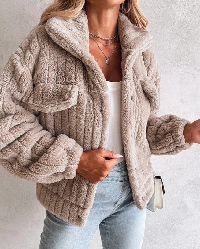 Calliope | Fleece Button-Down Jacket for Women