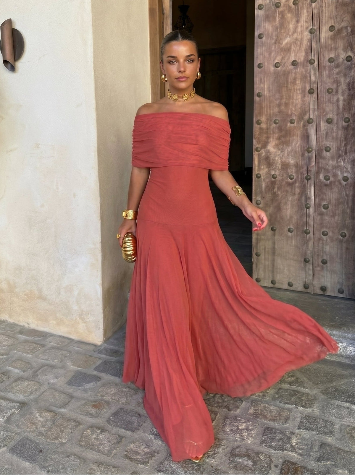 Simba | Three-tone silk tulle dress