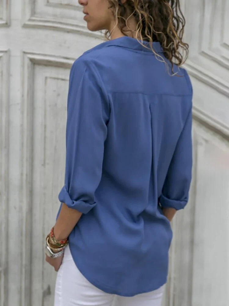 Carol | Women's Button Up Long Sleeve Shirt Blouse