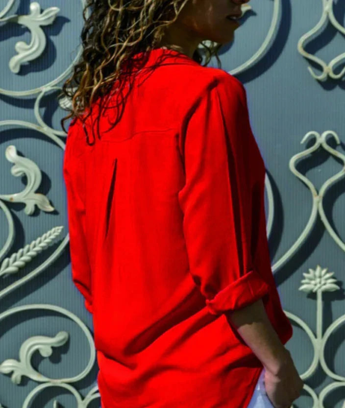 Carol | Women's Button Up Long Sleeve Shirt Blouse