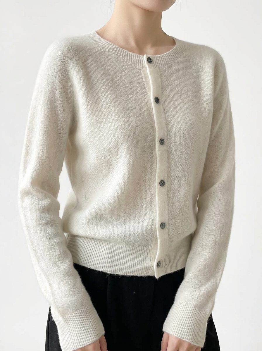 Carolina | Merino Wool Cardigan with Button-Down for Women
