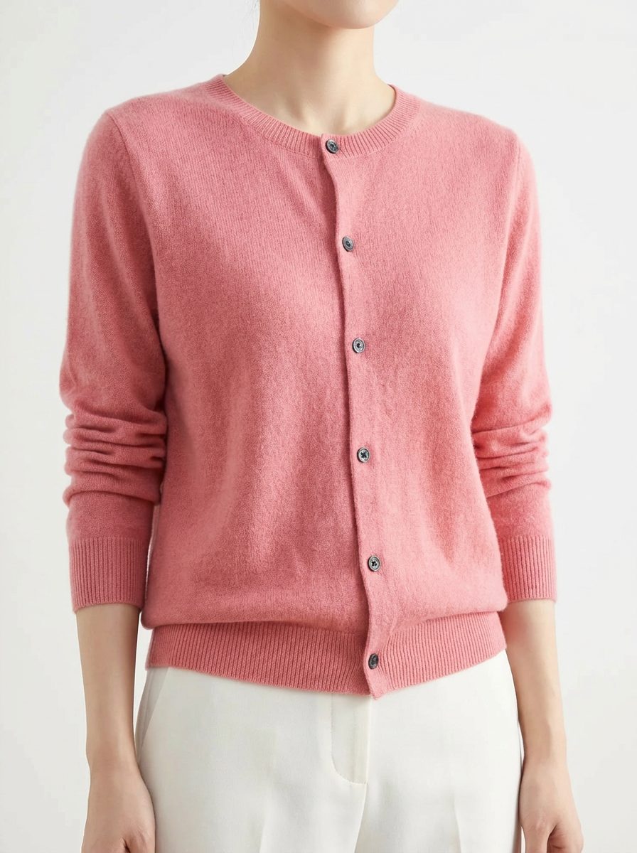 Carolina | Merino Wool Cardigan with Button-Down for Women