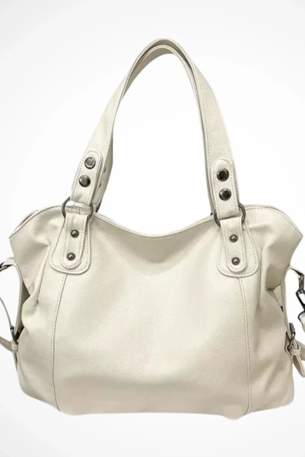 Catriona | Women's Studded Shoulder Bag with Top Handles and Detachable Strap