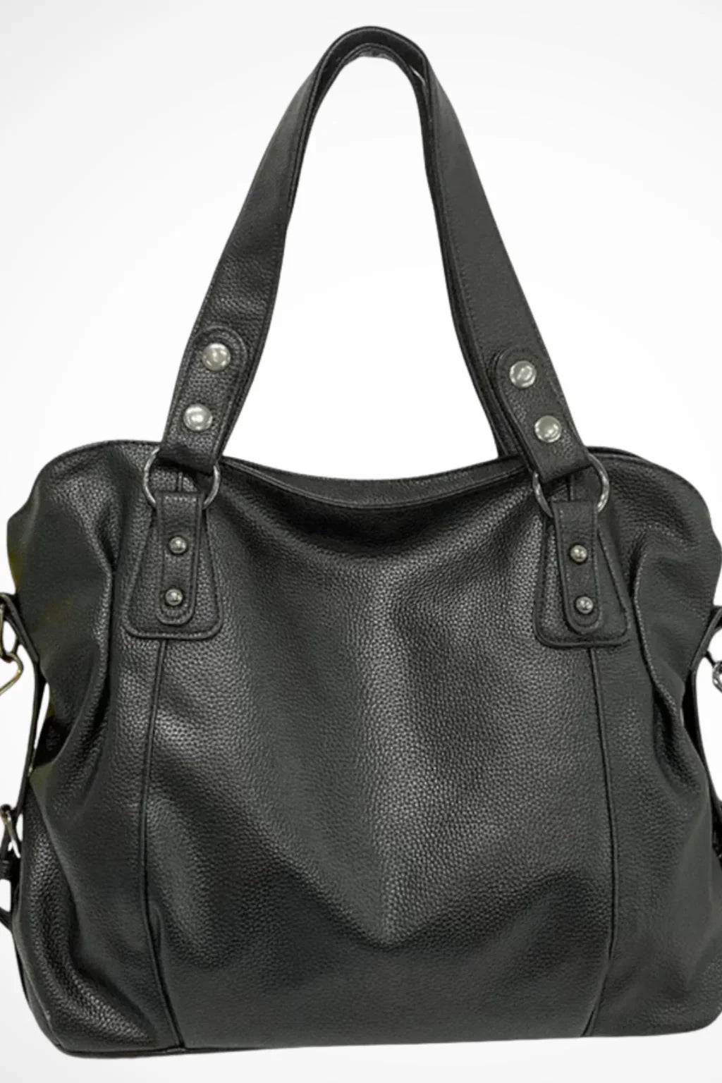 Catriona | Women's Studded Shoulder Bag with Top Handles and Detachable Strap