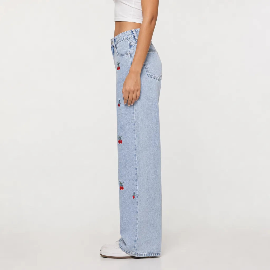Cerise | Women's Baggy Wide Leg Jeans