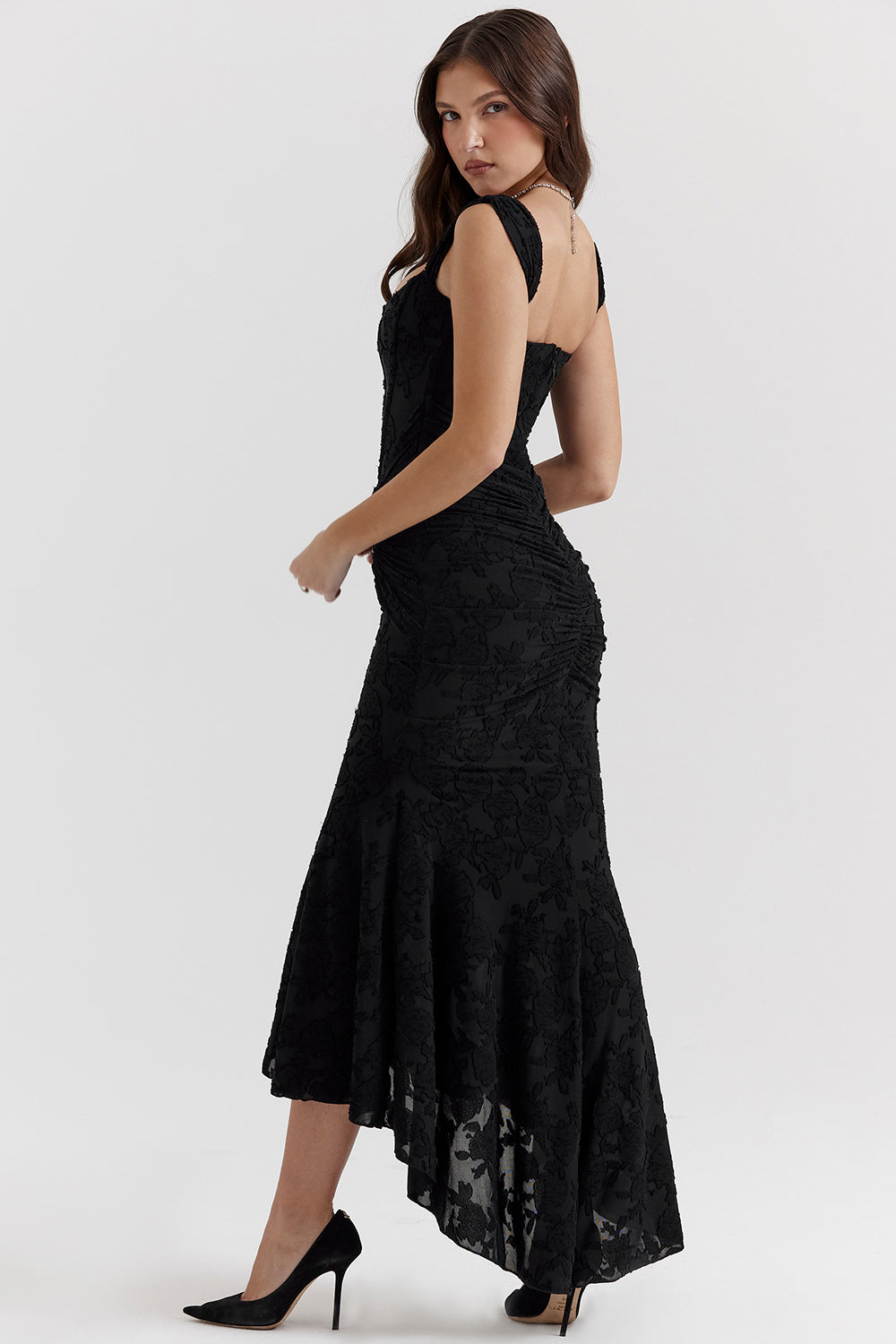 Women's Sleeveless Draped Cocktail Dress | Fitted Sheath Line for Weddings and Gala Evenings | Size XS-XL, 3 Colors