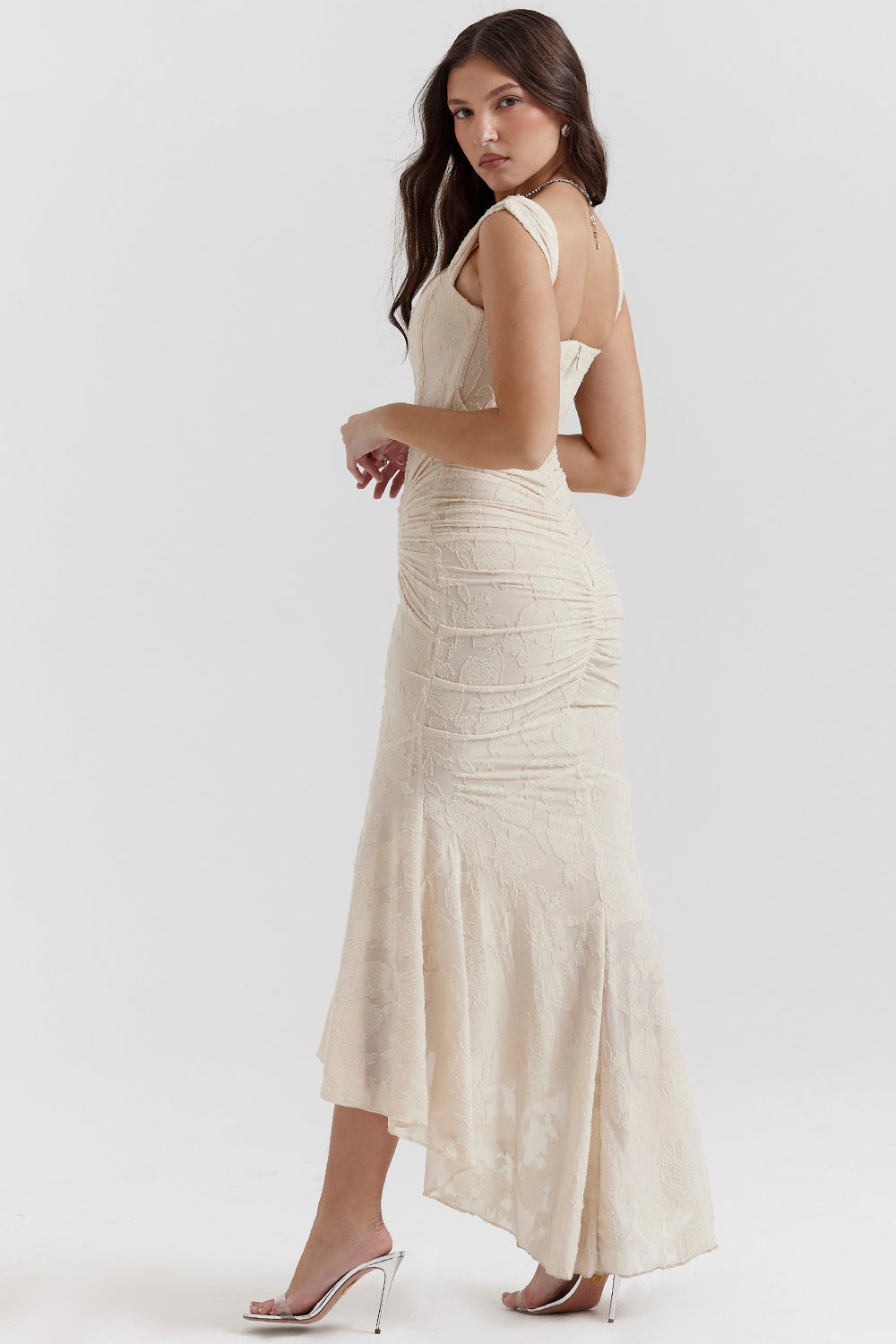 Women's Sleeveless Draped Cocktail Dress | Fitted Sheath Line for Weddings and Gala Evenings | Size XS-XL, 3 Colors
