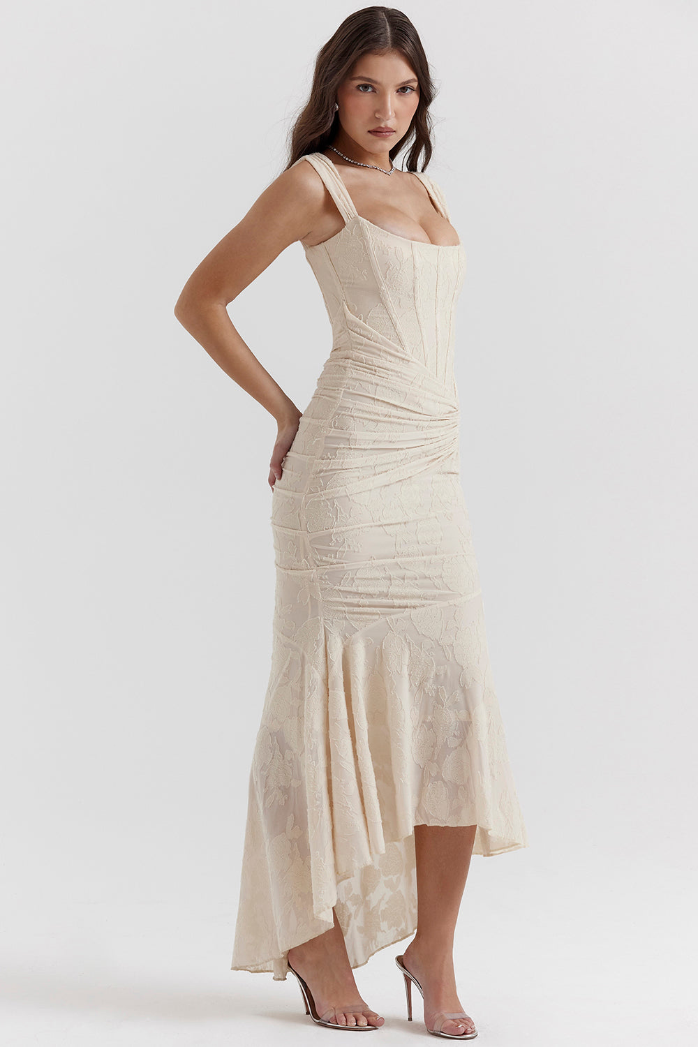 Women's Sleeveless Draped Cocktail Dress | Fitted Sheath Line for Weddings and Gala Evenings | Size XS-XL, 3 Colors