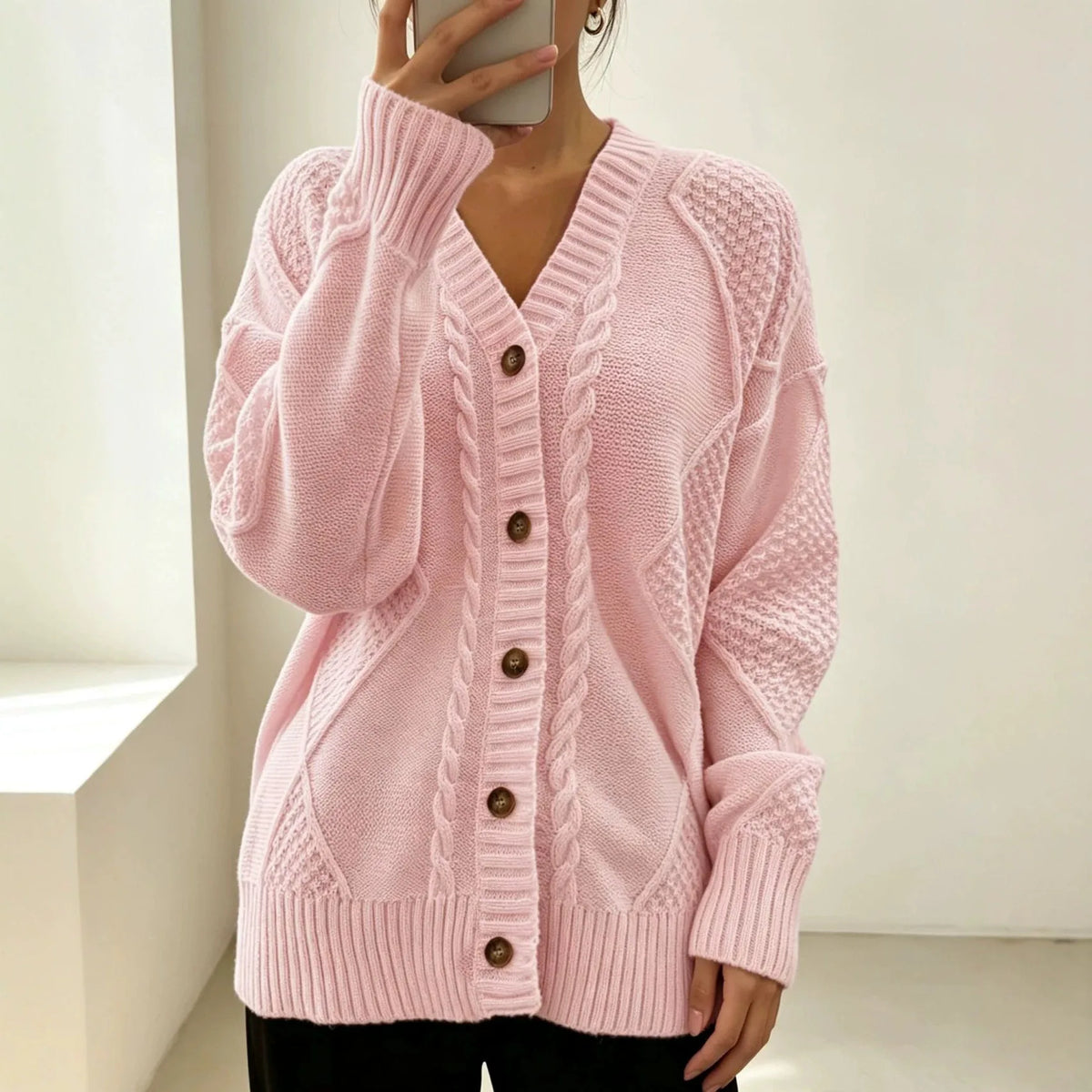 Chase | Women's Cable Knit Cardigan