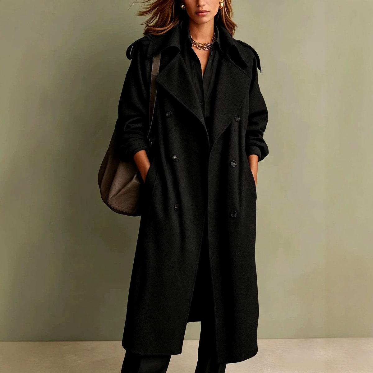 Chelsea - Women's Double-Breasted Longline Coat