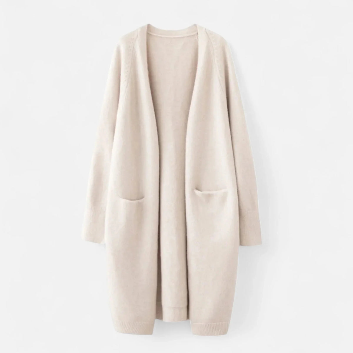 Chloe | Women's Ribbed Knit Longline Cardigan Sweater with Pockets