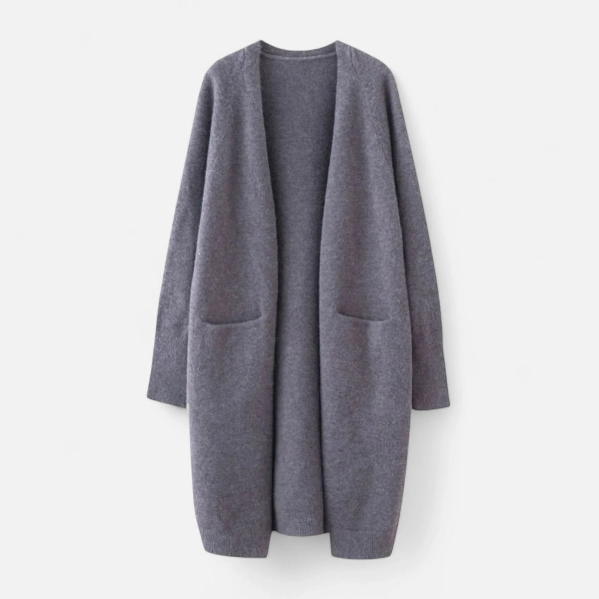 Chloe | Women's Ribbed Knit Longline Cardigan Sweater with Pockets