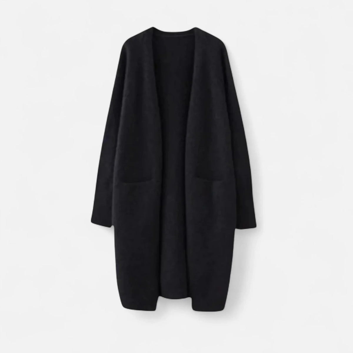 Chloe | Women's Ribbed Knit Longline Cardigan Sweater with Pockets