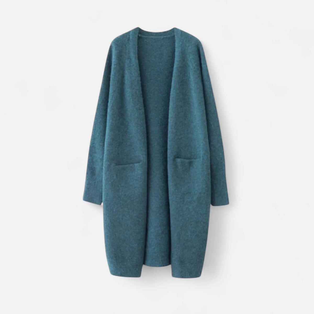 Chloe | Women's Ribbed Knit Longline Cardigan Sweater with Pockets