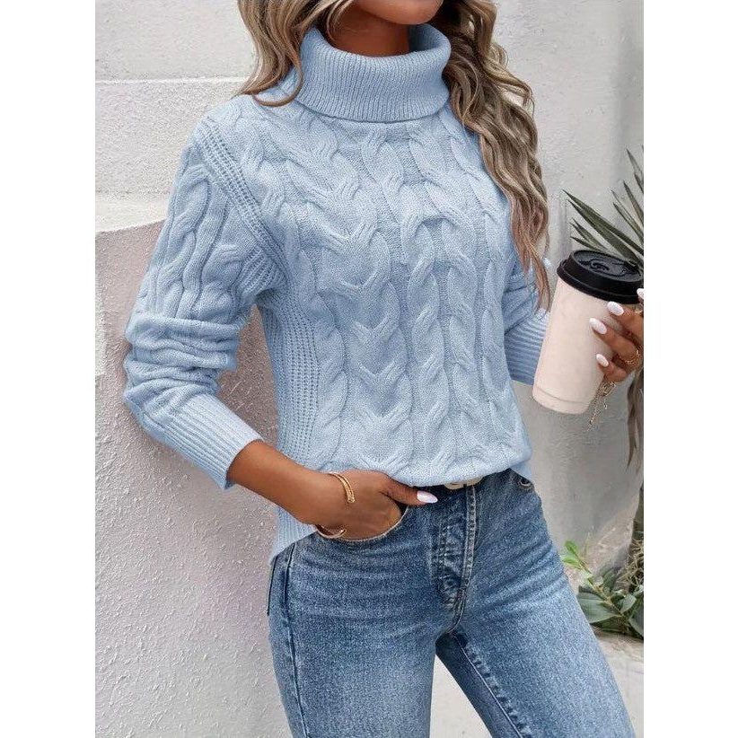 Cinderella | Cable Knit Turtleneck Sweater for Women