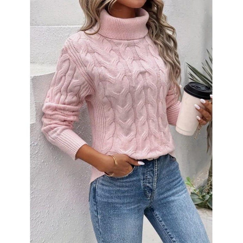 Cinderella | Cable Knit Turtleneck Sweater for Women