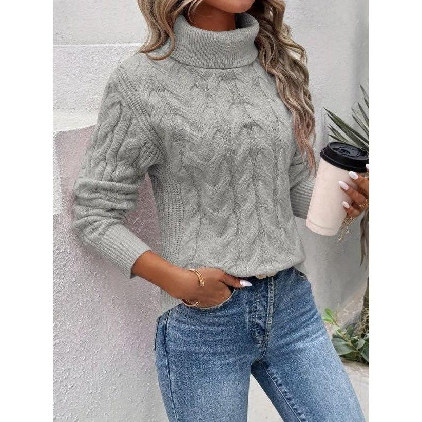 Cinderella | Cable Knit Turtleneck Sweater for Women