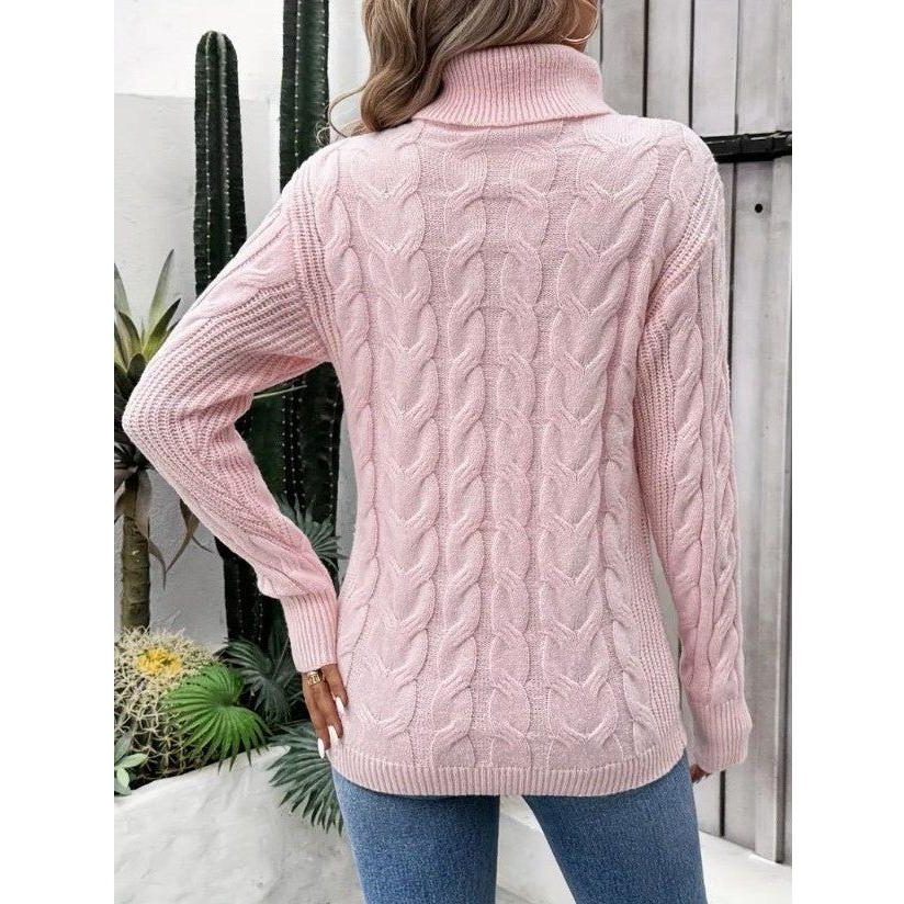 Cinderella | Cable Knit Turtleneck Sweater for Women