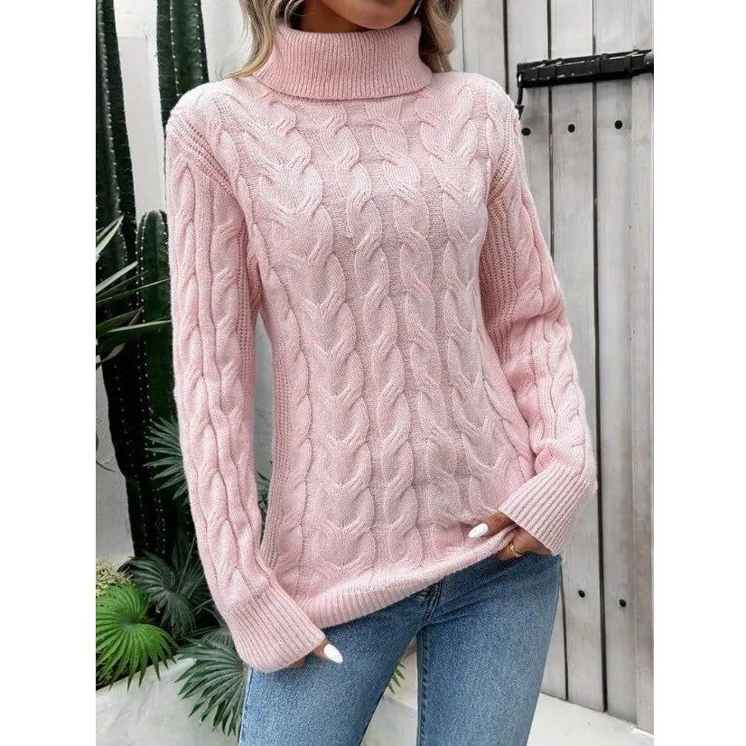 Cinderella | Cable Knit Turtleneck Sweater for Women