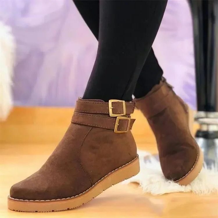 Citlali | Platform Ankle Boots with Buckle Straps for Women