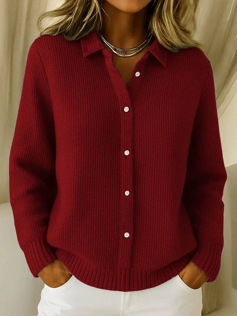 Classic knitted button cardigan