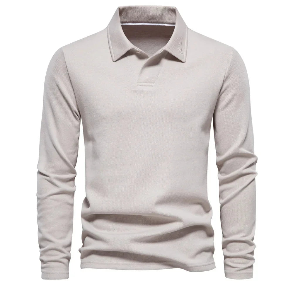 Women's knit button-front collared blouse